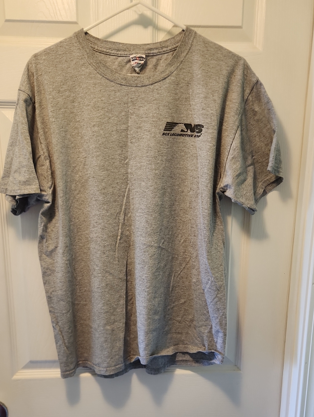 Jerzees Light Gray Short-Sleeve Logo Tee